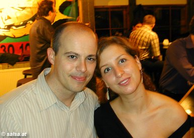 Salsa in Stuttgart im Schtzenhaus: Mauro (3-Jahre-Salsa-Stuttgart!) und seine Freundin Elena